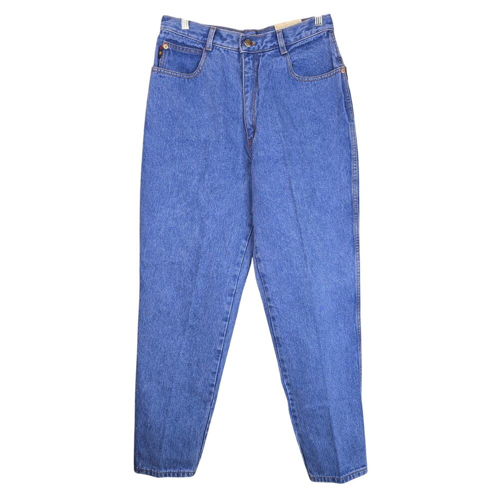 VTG PS Gitano Jeans Womens 14 Regular Blue Relaxed High Rise Tapered 100% Cotton